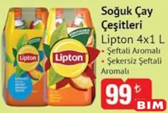 LİPTON SOĞUK ÇAY ÇEŞİTLERİ 4X1 L